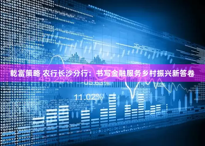 乾富策略 农行长沙分行：书写金融服务乡村振兴新答卷
